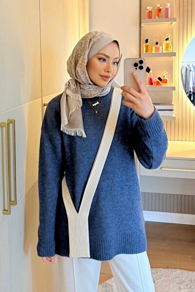 Hazamoda Pulover Elmas Ovs Indigo