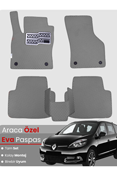 stiloto RENAULT SCENİC 3 (2009-2016) Uyumlu EVA Paspas Tam Set–Oto Paspas,Ara...