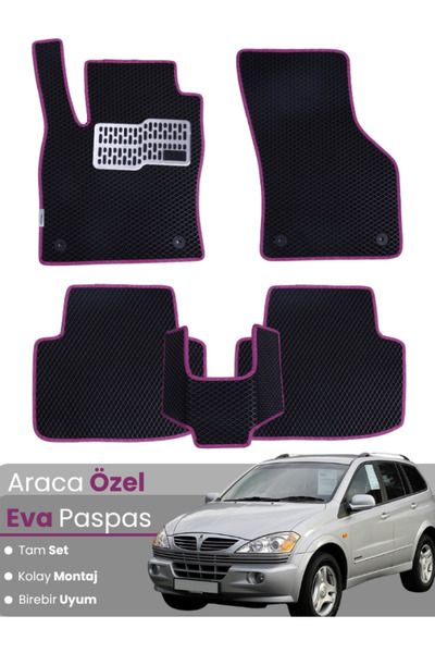 stiloto مجموعة كاملة من دواسات EVA متوافقة مع سيارة سانغيونغ كايرون (2005-201...