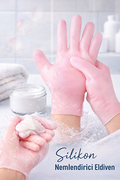 SYN AKSESUAR Silikon Bakım Eldiveni Nemlendirici – Çatlak Önleyici, Yumuşatıc...