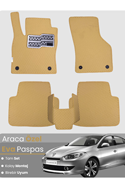 stiloto RENAULT FLUENCE (2009-2014) Uyumlu EVA Paspas Tam Set–Oto Paspas,Arac...