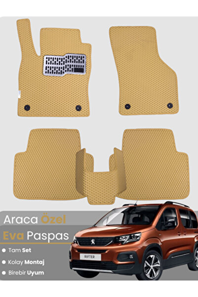 stiloto طقم كامل من دواسات EVA متوافقة مع بيجو رايفتر (2018-2025) - مخصصة للس...