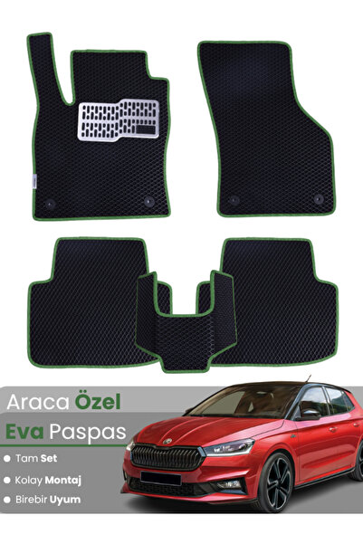 stiloto مجموعة كاملة من دواسات EVA متوافقة مع سيارة سكودا فابيا 4 (2021-2025)...