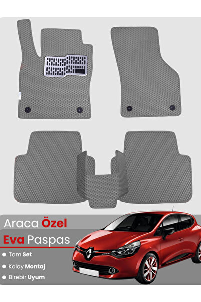 stiloto مجموعة كاملة من دواسات EVA متوافقة مع رينو كليو 4 (2012-2019) - خاصة ...