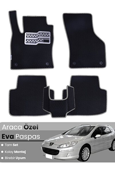 stiloto مجموعة كاملة من دواسات EVA متوافقة مع بيجو 407 ستيشن واجن (2004-2010)...