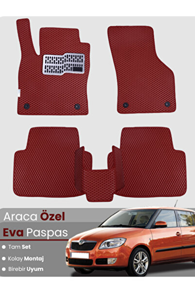 stiloto مجموعة كاملة من دواسات EVA متوافقة مع سيارة سكودا فابيا 2 (2007-2014)...