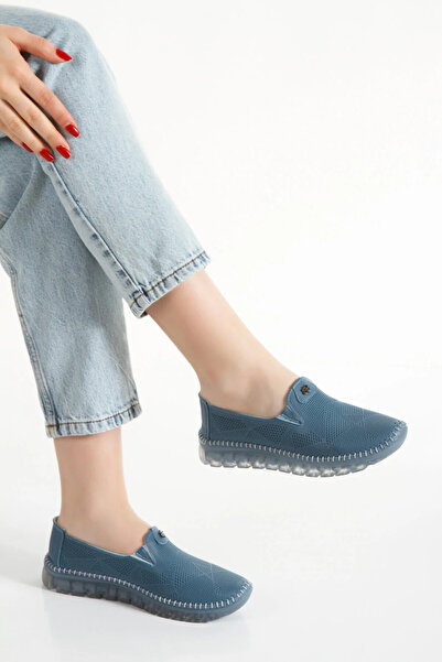 Adım Dünyası Genuine Leather Women's Orthopedic Casual Shoes – Summer Perfora...