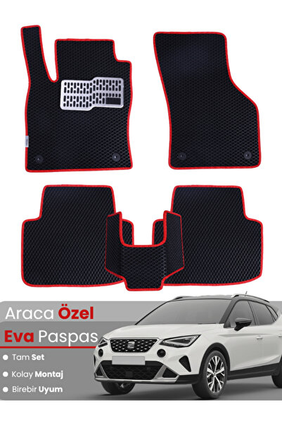 stiloto مجموعة كاملة من دواسات EVA متوافقة مع سيارة سيات أرونا (2021-2025) - ...