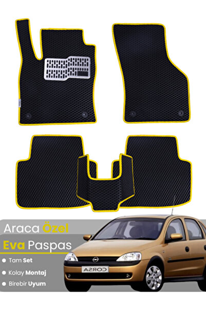 stiloto مجموعة كاملة من دواسات EVA متوافقة مع أوبل كورسا سي (2000-2006) - مخص...