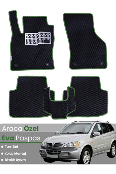 stiloto مجموعة كاملة من دواسات EVA متوافقة مع سيارة سانغيونغ كايرون (2005-201...