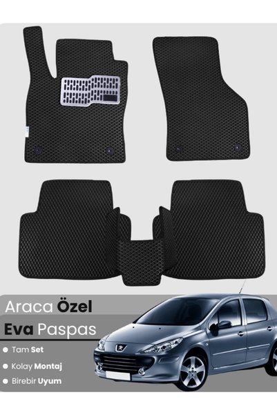 stiloto PEUGEOT 307 (2001-2008) Uyumlu EVA Paspas Tam Set–Araca Özel,Oto Pasp...