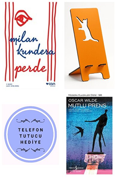 TÜRKİYE İŞ BANKASI KÜLTÜR YAYINLARI Perde - Milan Kundera + Telefon Tutucu + ...