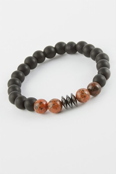 ZERO LAND Sptrns Ceyt Onix (221520) Natural Stone Bracelet-Black