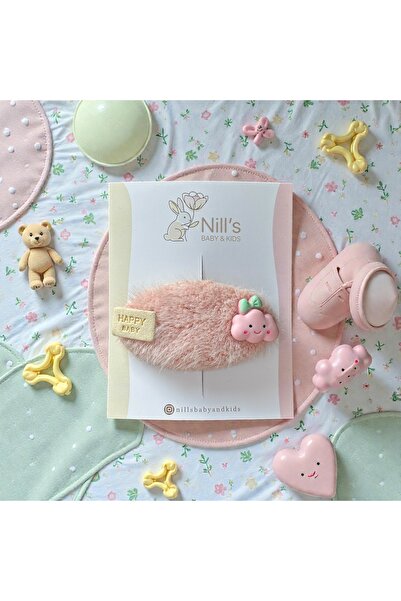 Nills Baby & Kids Pudra Peluş Bulut Figürlü Bebek Tokası – Sevimli Tasarım