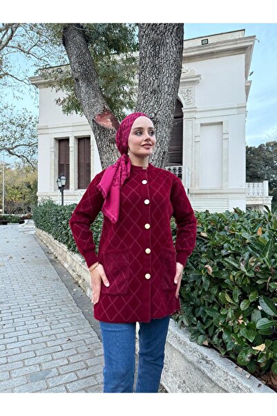 LUNES Women's Bearded Soft Knit Cardigan