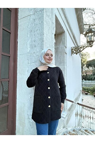 LUNES Women's Bearded Soft Knit Cardigan