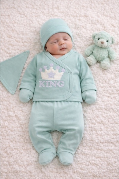 Superbaby Σετ Serde Baby "King" – 5 τεμάχια από βαμβάκι