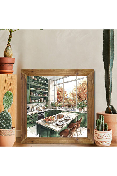 Tuba Decor Square Painting with Wooden Frame