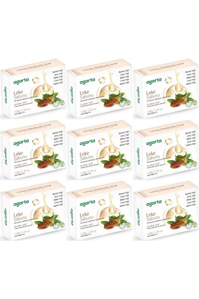 Agarta Handmade Natural Soap 150Gr Stain (Set of 9)