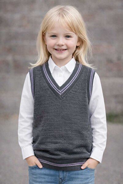 krm kerem bebe Pulover pentru copii cu decolteu în V și dungi, potrivit pentr...