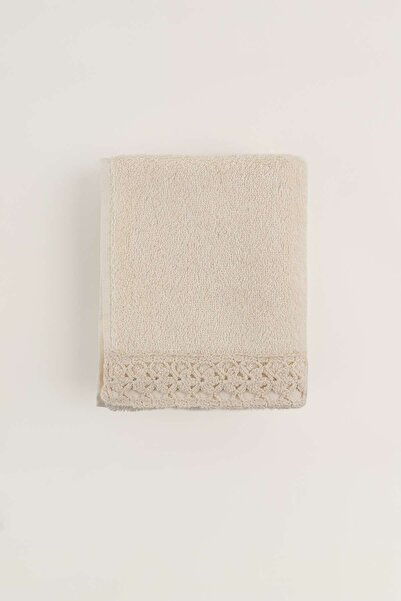 Ca'De'Luz Lugo Pima Cotton Cream Hand Towel