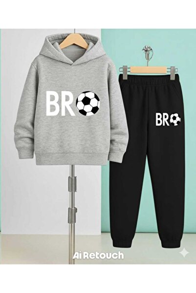 Nice Clothes Set trening pentru copii, cu glugă, UNISEX, cu imprimeu BR