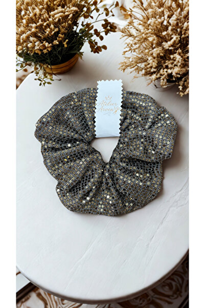 Home Altın Sarısı Pul Detaylı Scrunchie