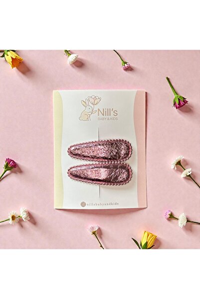 Nills Baby & Kids Parlak Bronz Oval Çıtçıtlı Çocuk Tokası – 2’li Set