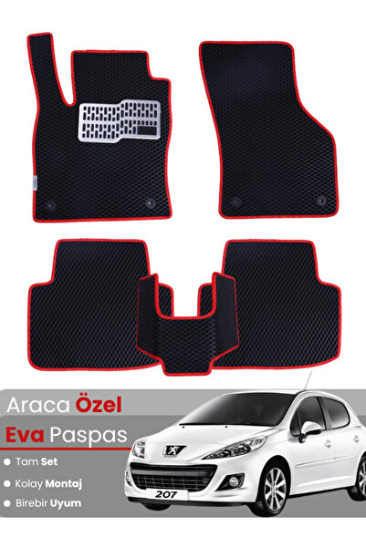 stiloto Peugeot 207 Coupe (2006-2014) Compatible Eva Floor Mat Full Set – Car...