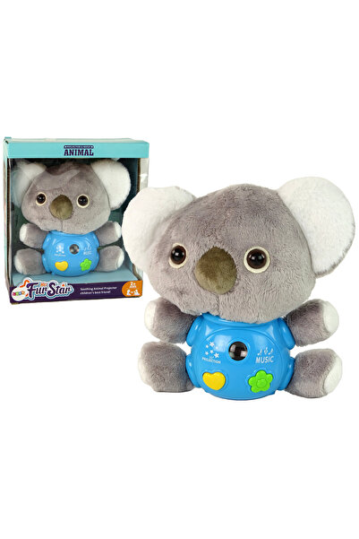 LEAN Jucarie interactiva Koala GRI cu proiectie stelute si melodii