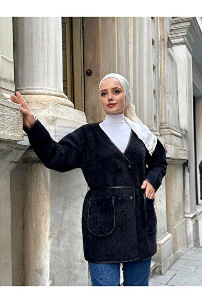 LUNES Piped Soft Textured Beard Knitwear Cardigan