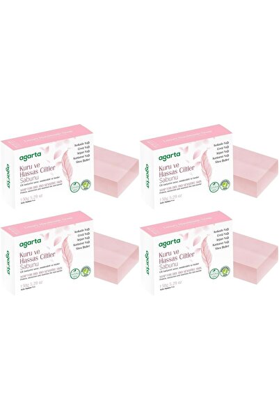 Agarta Handmade Natural Soap 150Gr Dry and Sensitive Skin (Set of 4)