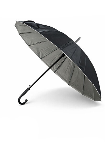 Basepoint Siyah UV Korumalı 16 Telli Otomatik Baston Şemsiye 100 cm