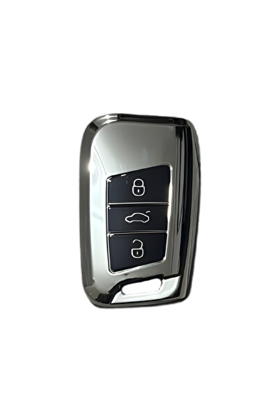 AutoHan Keys غطاء حماية لمفتاح السيارة الذكي متوافق مع فولكس فاجن باسات B8، ل...