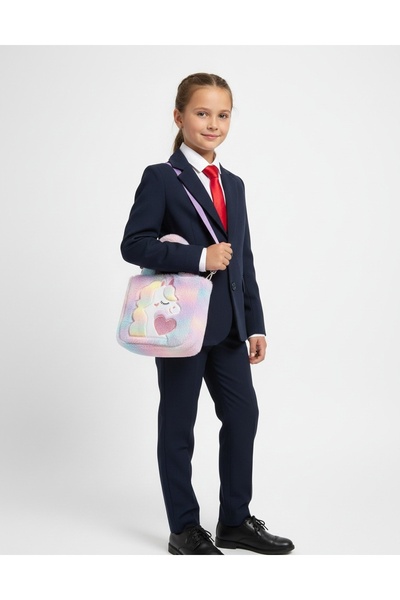 Reflect Your Style Kız Çocuk Unicorn Pofidik Yumuşak Omuz ve El Çantası 22x20...