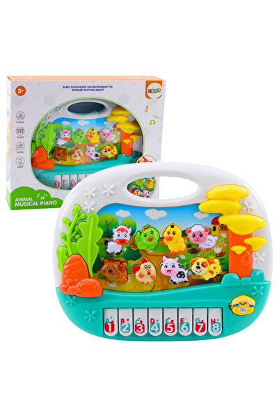 LEAN Pian educațional interactiv pentru copii mici – sunete de animale, 18 luni+