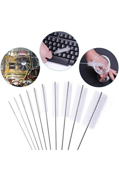 BEŞER 5'li Paslanmaz Çelik Pipet, Temizleme Fırçası, Ardak Pipeti Temizleme F...