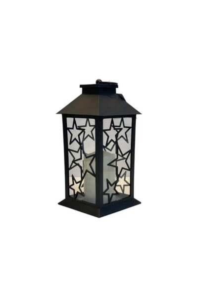 co arma A large LED lantern, 32 cm tall, suitable for the Ramadan atmosphere.