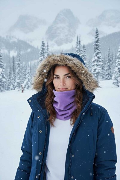 eleven market Kadın Polar Boyunluk Bere Lila