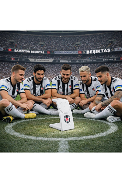 Beşiktaş Lisanslı Bandrollü 3 İN 1 Kablosuz Şarj Cihazı