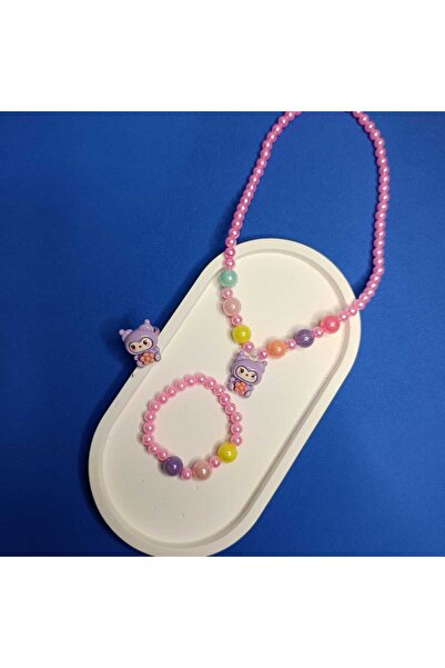 Masal Gurumi طقم خواتم وأساور مطاطية للفتيات بتصميم شخصيات كرتونية (هدية للفت...