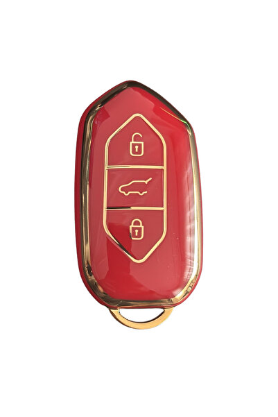 AutoHan Keys Togg T10X 3-Key Nano Switch Case Red Gold