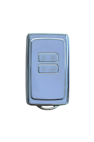 AutoHan Keys غطاء مفتاح أرجواني متوافق مع رينو كليو إي-تك وأوسترال وميجان إي-تك
