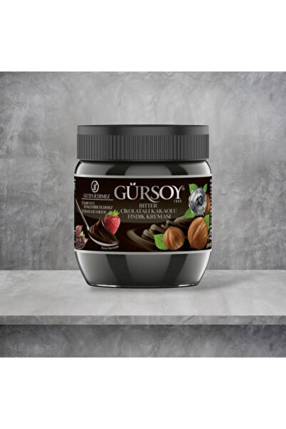 Gürsoy Bitter Fındık Kreması % 13 Fındıklı Cam 400 Gr