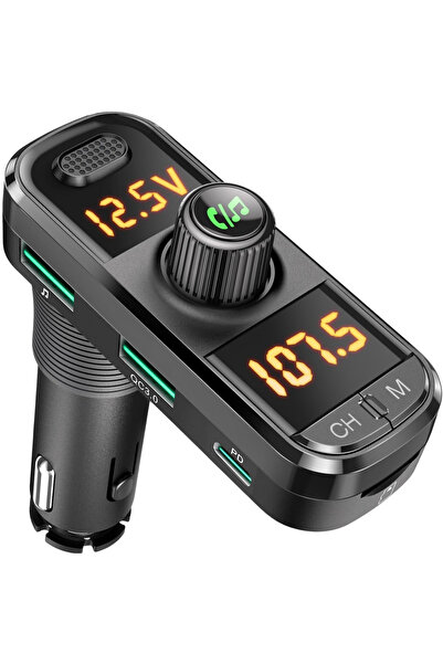 SGTT Modulator FM auto, Bluetooth pentru redare muzică wireless și apeluri ha...