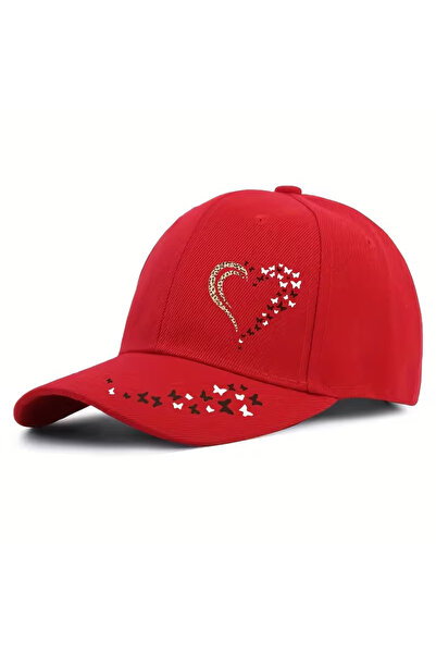 l'eivor Leopard Heart & Butterfly Design Printed Snapback Women's Hat