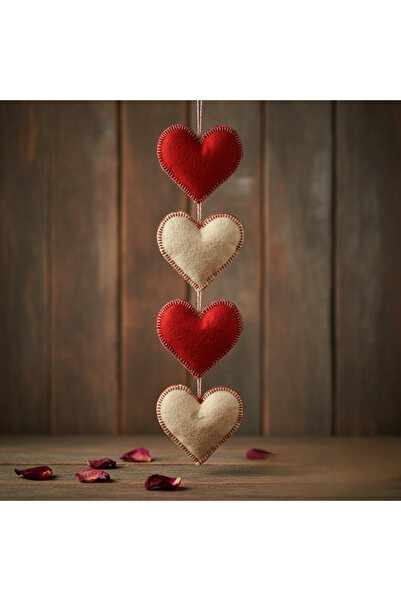 DENİZ YILDIZI DESİNG EL YAPIMI KEÇE KALP DUVAR DEKORASYON, BEBEK ÇOCUK ODASI ...