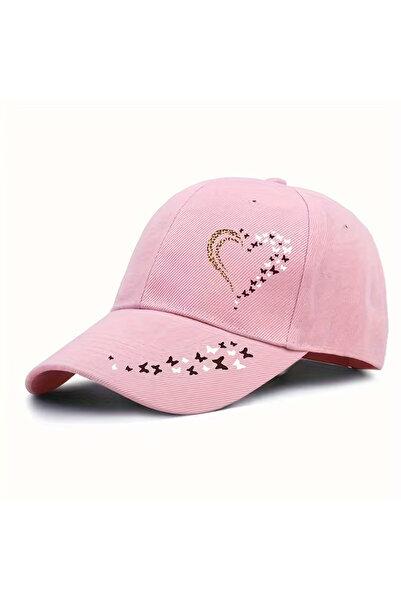 l'eivor Leopard Heart & Butterfly Design Printed Snapback Women's Hat