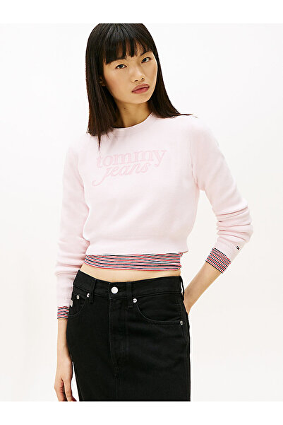 Tommy Hilfiger TJW Chenille Logolu Crop Kazak