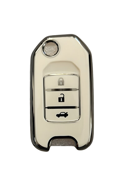 AutoHan Keys غطاء مفتاح نانو لسيارات هوندا سيفيك FC5 وCRV وHRV بثلاثة أزرار